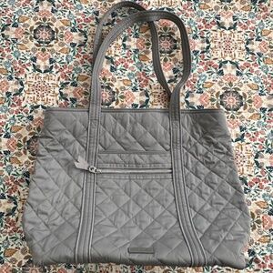 Vera Bradley Vera Tote Tranquil Gray